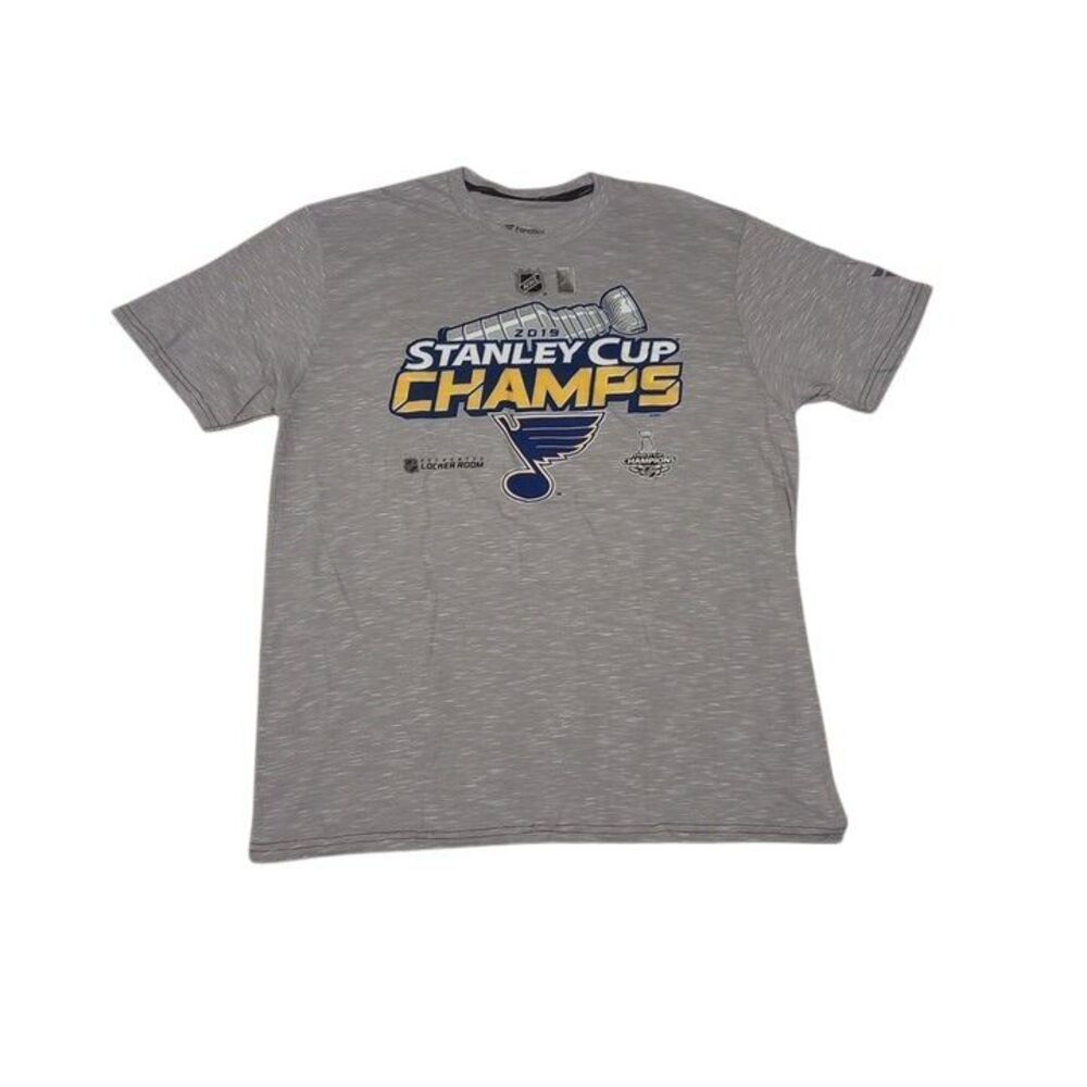 Fanatics Men's Large T-shirt 2019 Stanley‎ Cup Champs St Louis Blues